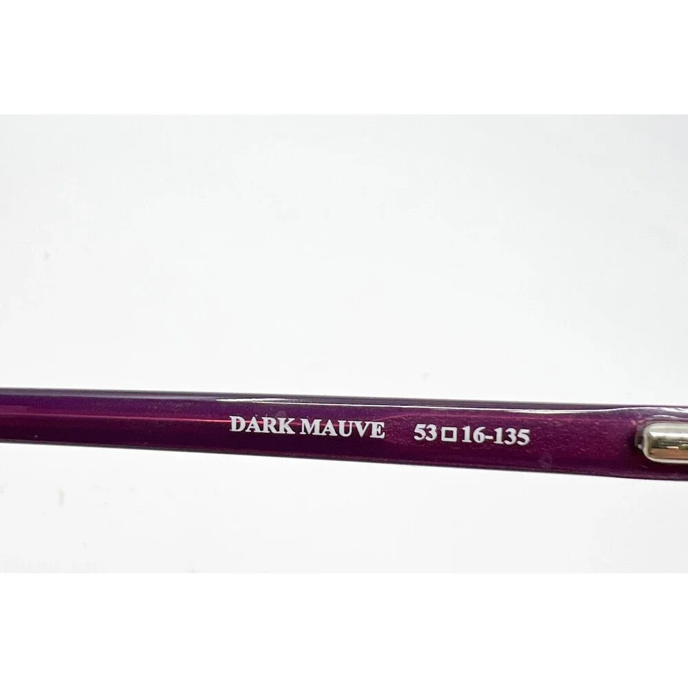 Laura Ashley Eyeglass Frames Womens Dark Mauve Lily 2 Rectangular 53-16-135